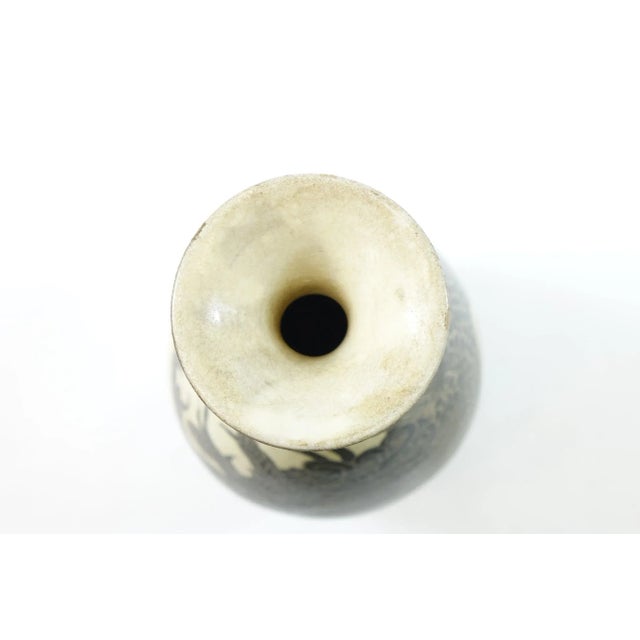 Antique Chinese Porcelain - 6.5" x 6.5" x 13". Cream color with dragon design. Fantastic workmanship. A true antique...