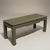 This is an organic modern grasscloth wrapped console table with Iconic Karl Springer styling. It is newly lacquered in a...