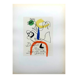 Joan Miro Lithograph 52 Art in Posters 1959