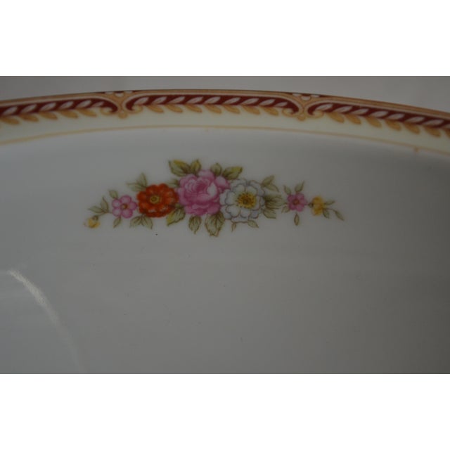 French Country Mid 20th CenturyNoritake Japan Attached Gravy Boat For Sale - Image 3 of 8