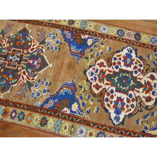 Vintage Zabihi Collection Turkish Anatolian Runner - 3'3" x 12'1" For Sale In New York - Image 6 of 8