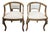 Gorgeous Pair of Vintage Louis XV Style Barrell Chairs For Sale
