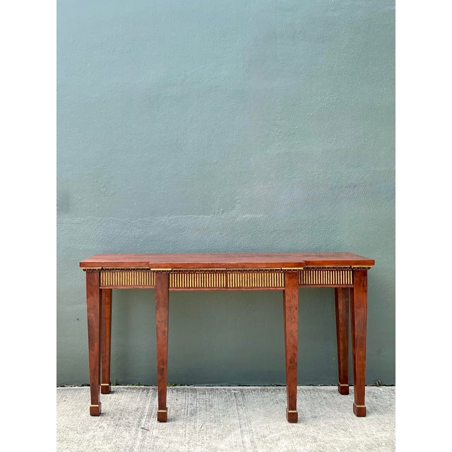 Vintage Gilt Tipped Console Table For Sale In West Palm - Image 6 of 12