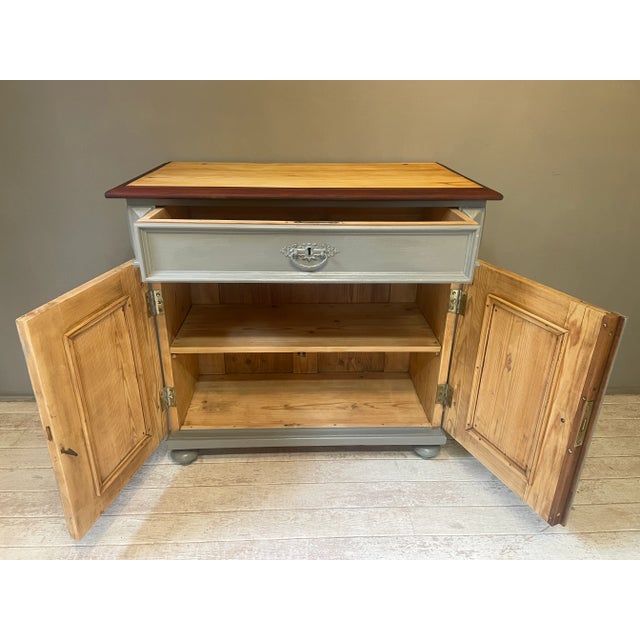 Gray Antique Chest of Drawers, 1890s For Sale - Image 8 of 12