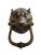 Large Vintage Bronze Leopard Head Door Knocker, Circa 1940 For Sale - Image 11 of 11