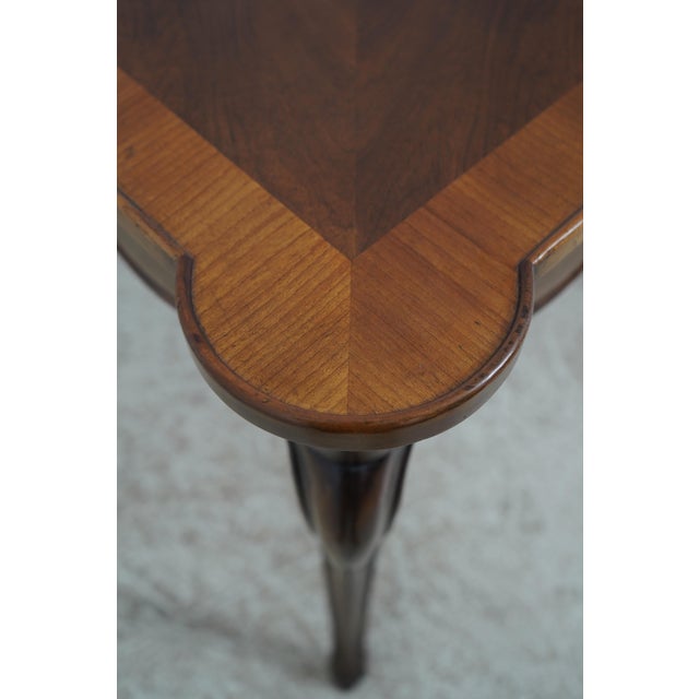 John Widdicomb 2 Drawer Walnut Games Table For Sale In Philadelphia - Image 6 of 12