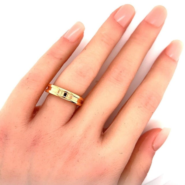 Contemporary Mid 20th Century Bvlgari B.zero1 One-Band Ring in 18k Rose Gold w/Cert Size 5 / EU 50 For Sale - Image 3 of 8