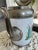 Manning Bowman & Co. Antique Manning, Bowman & Co Painted Heron Enamel & Pewter Coffee Pot, Late 1800s For Sale - Image 4 of 11
