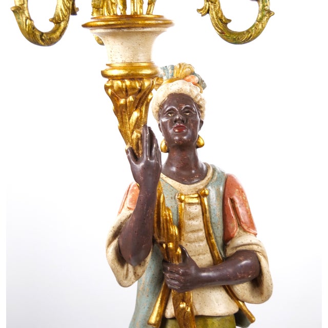 Italian Figural Standing Candelabra Floor Lamp, Early 20th Century For Sale - Image 4 of 18