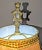1970s Signed Mid-Century Artillery Shell Lamp With Equally Interesting Shade and Finial For Sale - Image 5 of 11