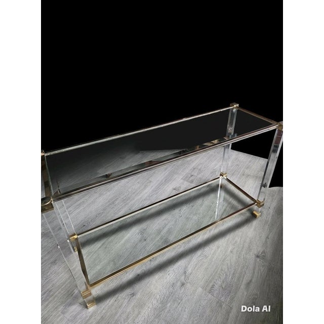 Vintage French Console Table by Pierre Vandel, 1970s For Sale - Image 6 of 10