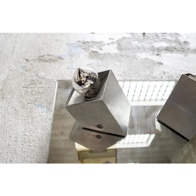 Italian Aluminum Ceiling Light, 1970s For Sale - Image 4 of 7