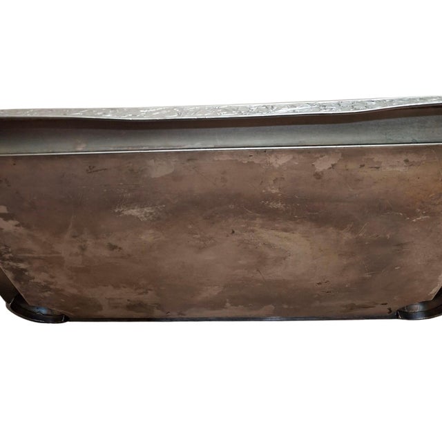 C. 1890 Middletown Silverplate Serving Tray W/Figural Handles For Sale - Image 11 of 12