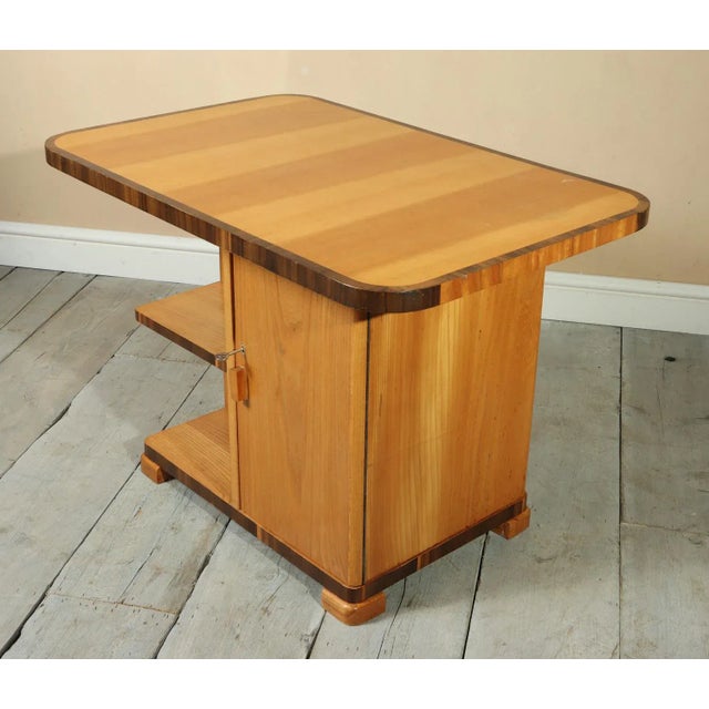 Art Deco Ash and Walnut Coffee Table, 1930s For Sale - Image 4 of 13