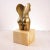 Vintage Bronze Artistic Woman's Bust with Marble Base For Sale - Image 5 of 6
