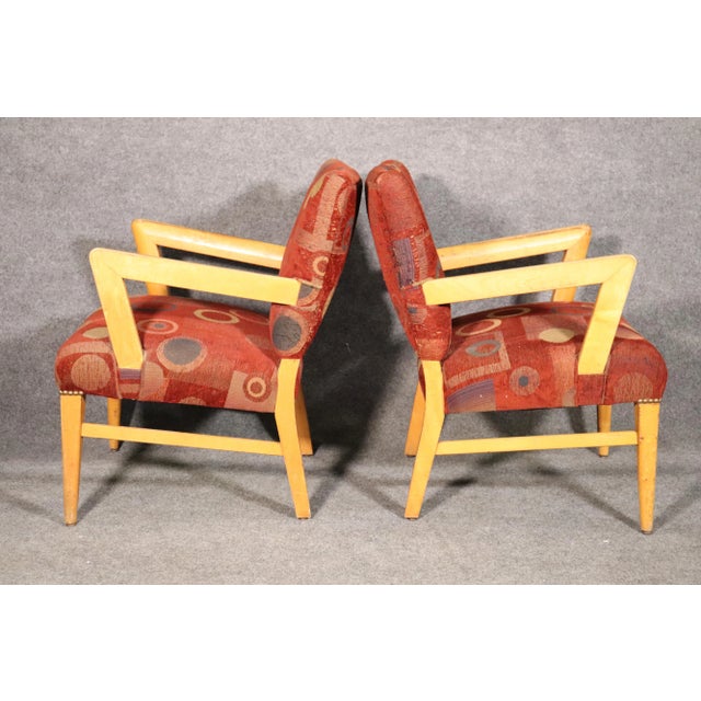 Mid 20th Century Deco Style Armchairs - 2 Pieces For Sale In Philadelphia - Image 6 of 12