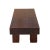 2010s Brown Rectangular Bold Thick Wood Rough Grain Coffee Table Bench For Sale - Image 5 of 9