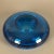Mid-Century Scandinavian Blue Glass Bowl For Sale - Image 4 of 9