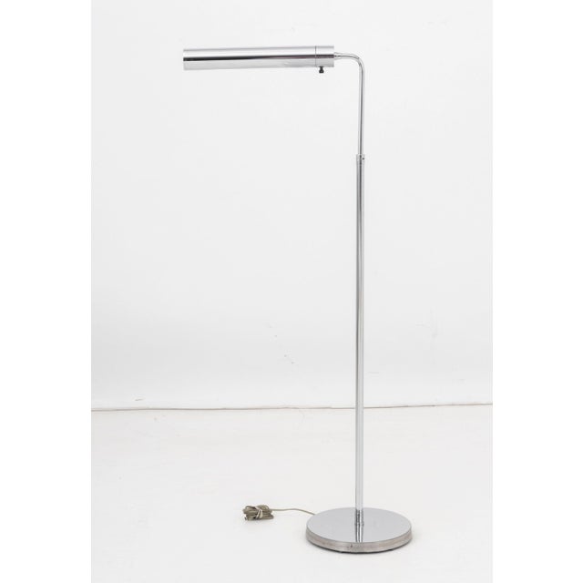 Mid 20th Century Mid-Century Modern Chrome Adjustable Floor Lamp For Sale - Image 5 of 5