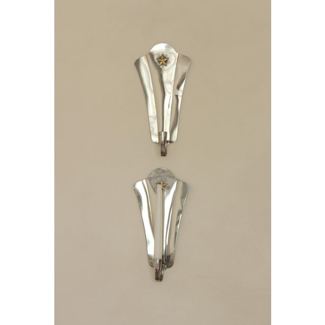 Mid-Century Swedish Pewter Sconces, Set of 2 For Sale - Image 17 of 18