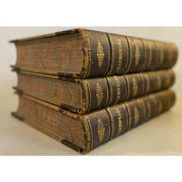 19th C. Works of William Shakespeare Comedies, Histories, Tragedies 3 Volumes For Sale - Image 4 of 13