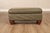 Ethan Allen Traditional Leather Ottoman For Sale - Image 14 of 18