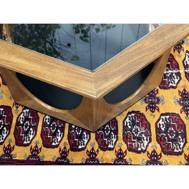 Octagonal Side Table in Teak with Glass Top from G-Plan, 1970s For Sale - Image 3 of 10