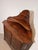 Antique Carved Oak Corner Cabinet with Shelved Top For Sale - Image 3 of 7