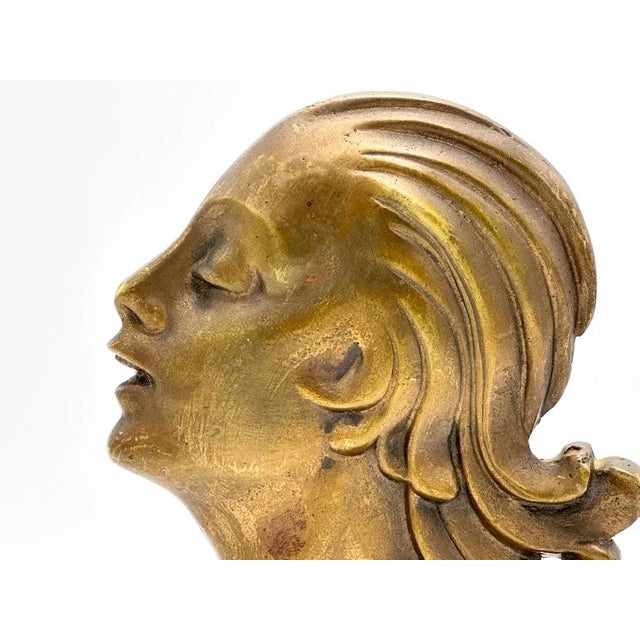 French Art Deco Female Bronze Statue, 1930s For Sale - Image 6 of 7