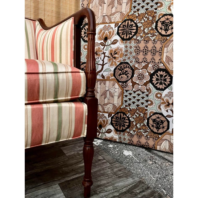 1970s Neoclassical Revival Style Ethan Allen Traditional Classics Sofa For Sale - Image 11 of 13