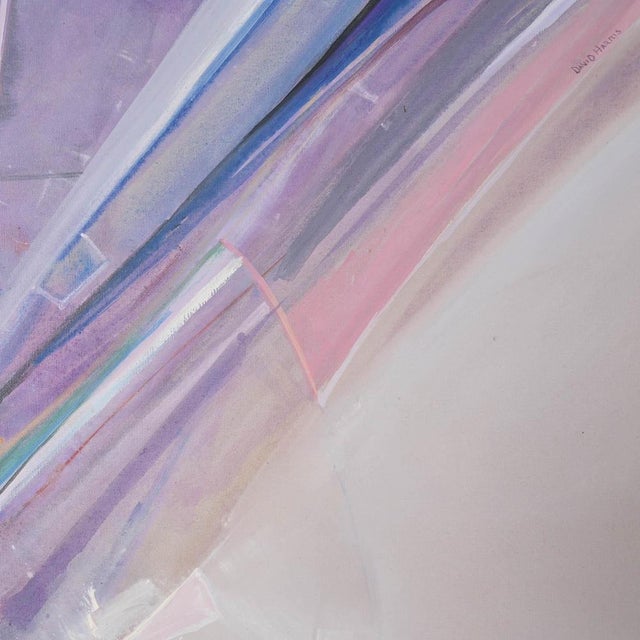 David Harris, Abstract Composition, Oil on Canvas For Sale - Image 9 of 18