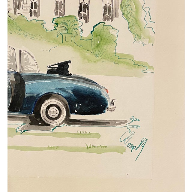 1984 Robert Colborne Rolls Royce Phantom VI Painting For Sale - Image 4 of 6