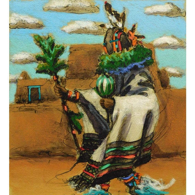 Impressionist Larry Fodor "Tsitoto" 1987 Hand Signed Southwestern Art Lithograph For Sale - Image 3 of 6