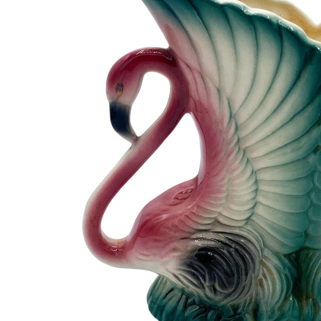 Mid-Century Ceramic Flamingo Figurine & Vase Set by Maddux & Leftons- 3 Pieces For Sale - Image 16 of 18