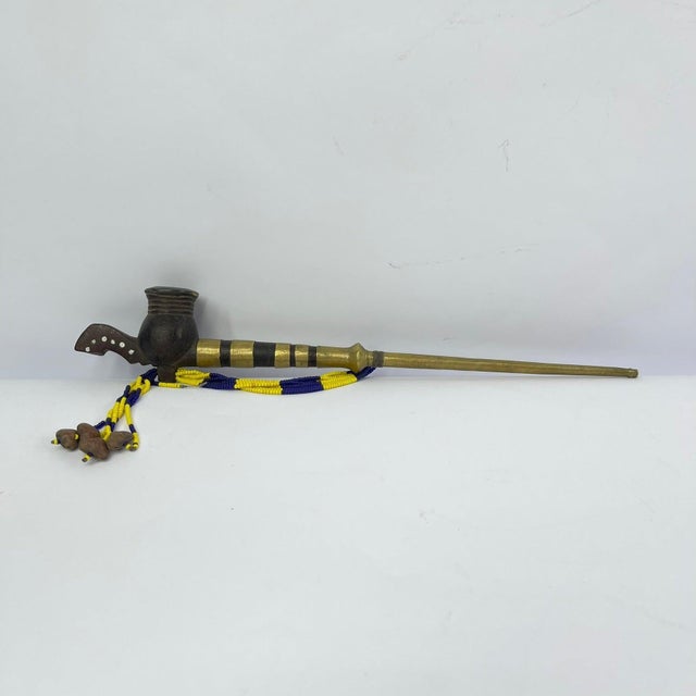 Early 20th Century Dinka Smoking Pipe South Sudan For Sale In Denver - Image 6 of 6