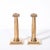 This exquisite pair of Art Deco solid bronze Corinthian-style candleholders, crafted by the esteemed Gorham Manufacturing...