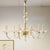 Champagne Colored Six-Light Murano Chandelier For Sale - Image 11 of 13