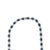 Metal Blue Sapphire Royal Necklace in 18k White Gold With Diamonds- 34.5 Ct & 16 Inch For Sale - Image 7 of 14