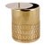 New York Waste Basket in Gold, Made in Italy by Villari For Sale