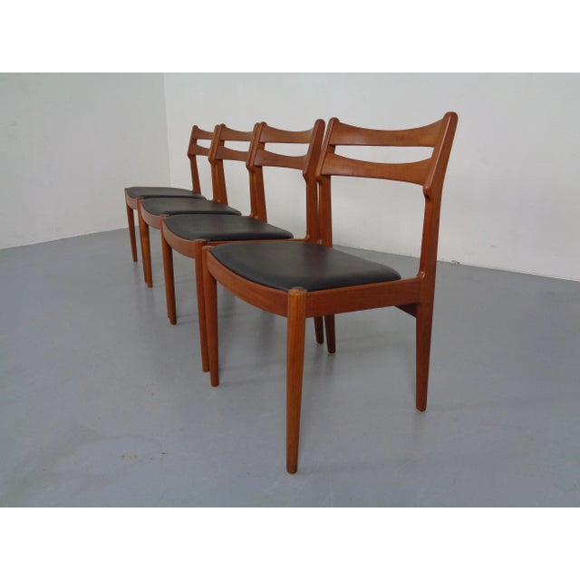 1960s Danish Teak Dining Chairs from Vamo Mobelfabrik, 1960s, Set of 4 For Sale - Image 5 of 18