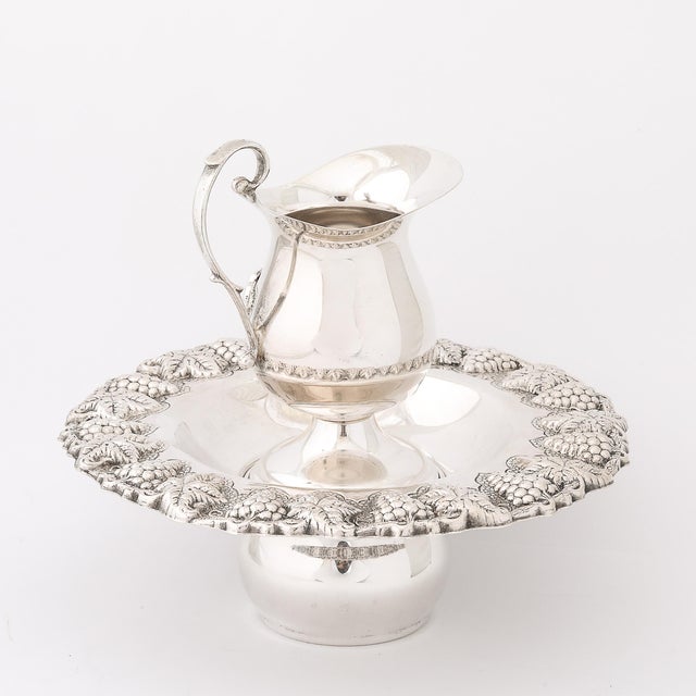 Mid-Century Modernist Sterling Silver Grape & Vine Motif Mayim Achronim For Sale In New York - Image 6 of 17