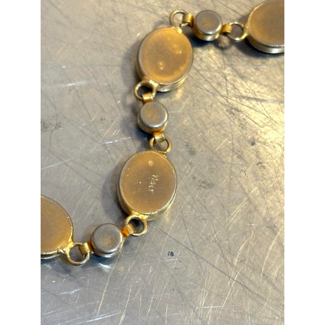 Italian Gold Tone Micromosaic Bracelet For Sale - Image 4 of 6