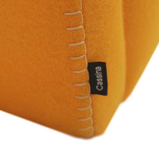 Utrecht Armchairs in Orange Wool Fabric by Gerrit Thomas Rietveld for Cassina, 1935, Set of 2 For Sale - Image 10 of 12