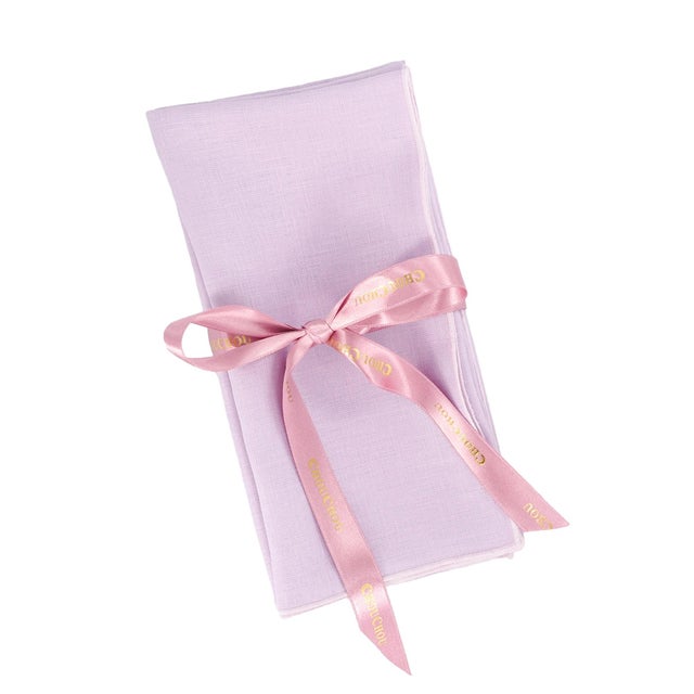 Purple Linen Napkins, Set of 4 For Sale - Image 4 of 6