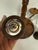 Brown Vintage Mid-Century Wood & Glass Condiment Caddy Salt & Pepper Mill Set For Sale - Image 8 of 12
