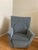 1990s Modern Comfortable Chair & Ottoman For Sale - Image 9 of 14