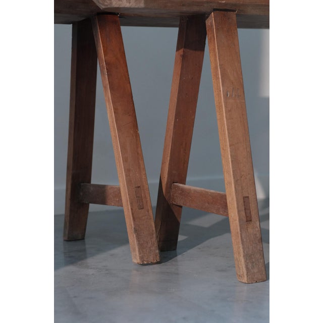 Brown Cherrywood Farmhouse Benches, Set of 2 For Sale - Image 8 of 12