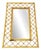 Mid-Century Bamboo and Rattan Wall Mirror, Italy, 1960s For Sale