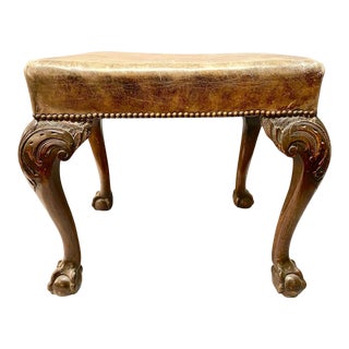 English 18th Century Vintage George III Stool For Sale