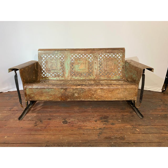 1950s 1950s Bunting Iron Porch Glider For Sale - Image 5 of 15